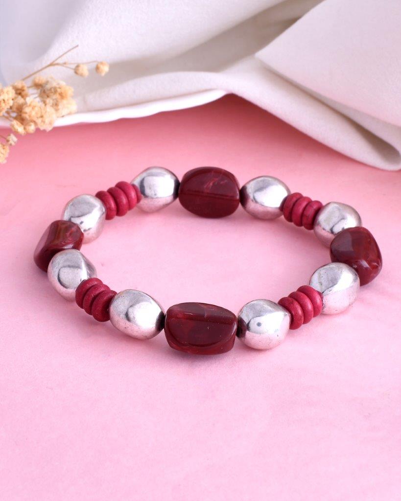VOJ Beaded Elasticated Bracelet - Distacart