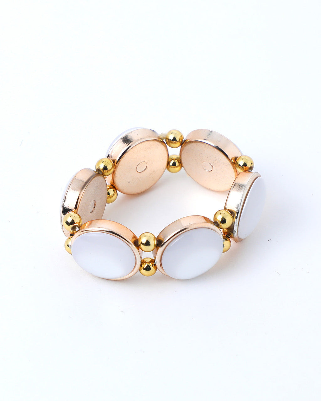 VOJ Gold Plated With White Stone Studded Wraparound Bracelet - Distacart