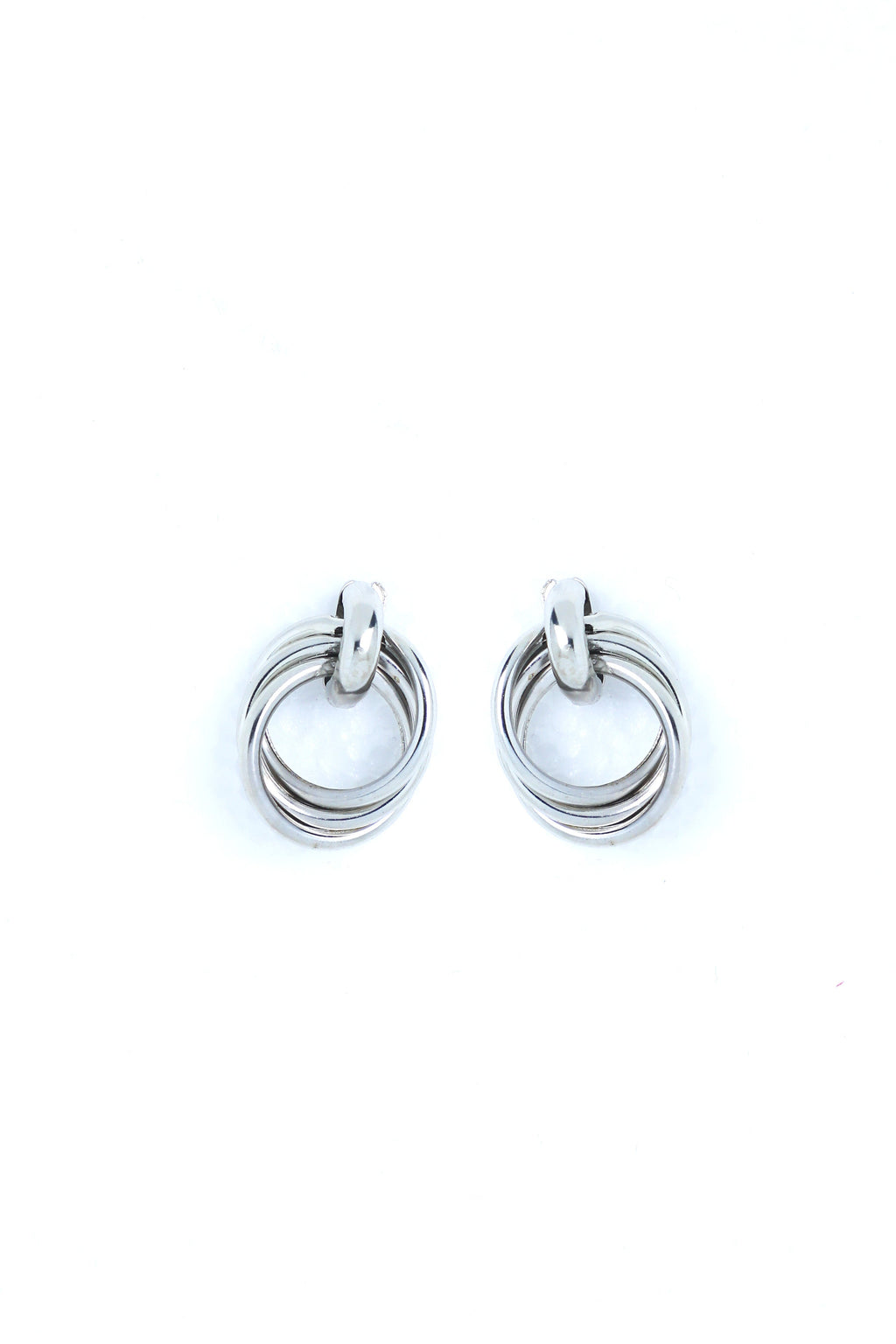 VOJ Silver Plated Circluar Studs Earring - Distacart