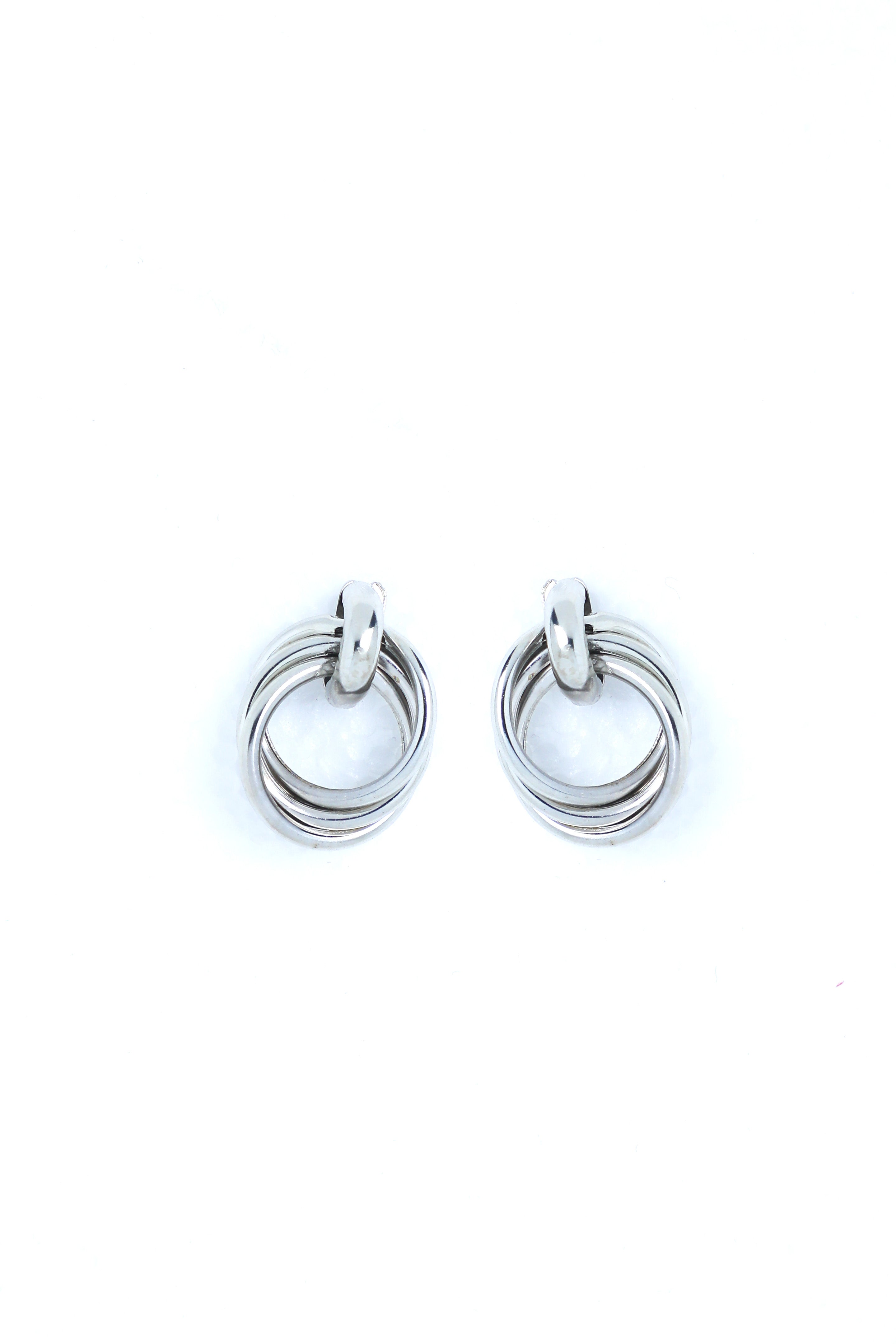 VOJ Silver Plated Circluar Studs Earring - Distacart