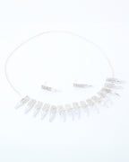 VOJ Silver Plated Stone Studded Necklace And Earring Set - Distacart
