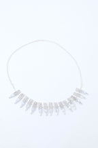 VOJ Silver Plated Stone Studded Necklace And Earring Set - Distacart