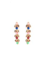 VOJ Gold Plated Multi Colored Stone Studded Choker Necklace And Earring Set - Distacart
