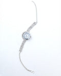 VOJ Silver Plated Watch And Stone Studded Charm Bracelet - Distacart