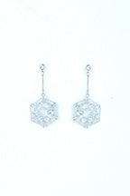 VOJ Silver Plated Stone Studded Circluar Earrings - Distacart