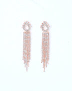 VOJ Gold Plated Stone Studded Drop Earrings - Distacart
