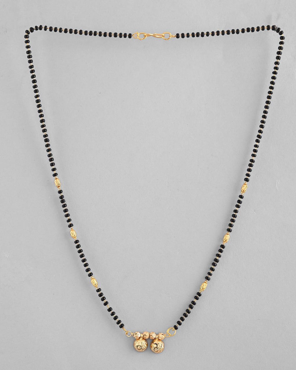 VOJ Gold-Polished Beaded Mangalsutra - Distacart