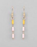 VOJ Multi Coloured Long Necklace With Earrings Set