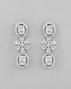 VOJ Silver-Plated AD-Studded Jewellery Set