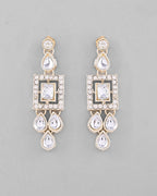 VOJ Silver Plated Stone Studded Designer Necklace With Earrings And Mangtikka
