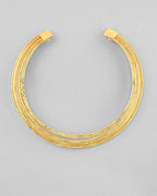 VOJ Gold-Polished Muti Layared Hasli Necklace