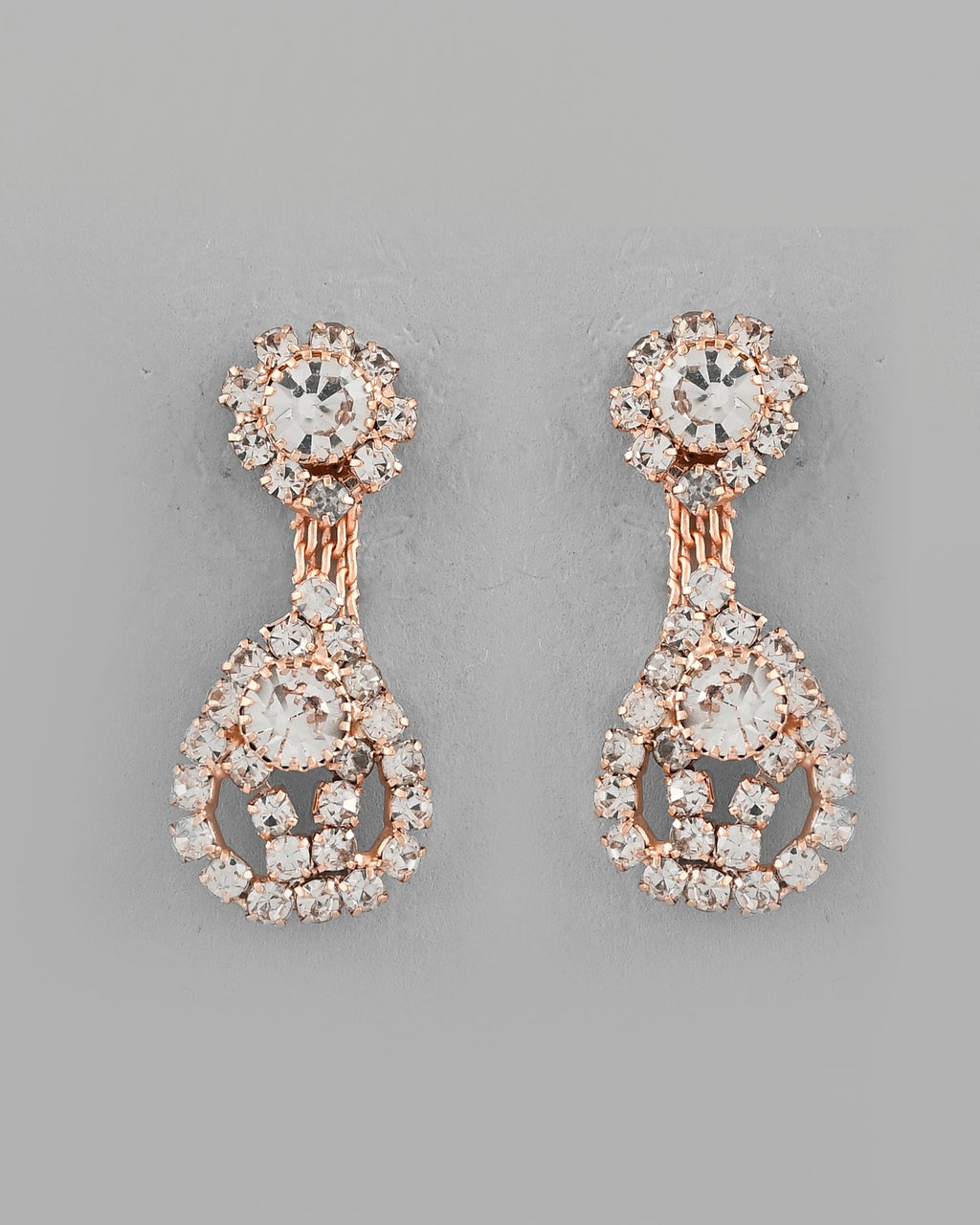 VOJ CZ Stone Studded Gold-Polished Jewellery Set
