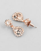 VOJ CZ Stone Studded Gold-Polished Jewellery Set