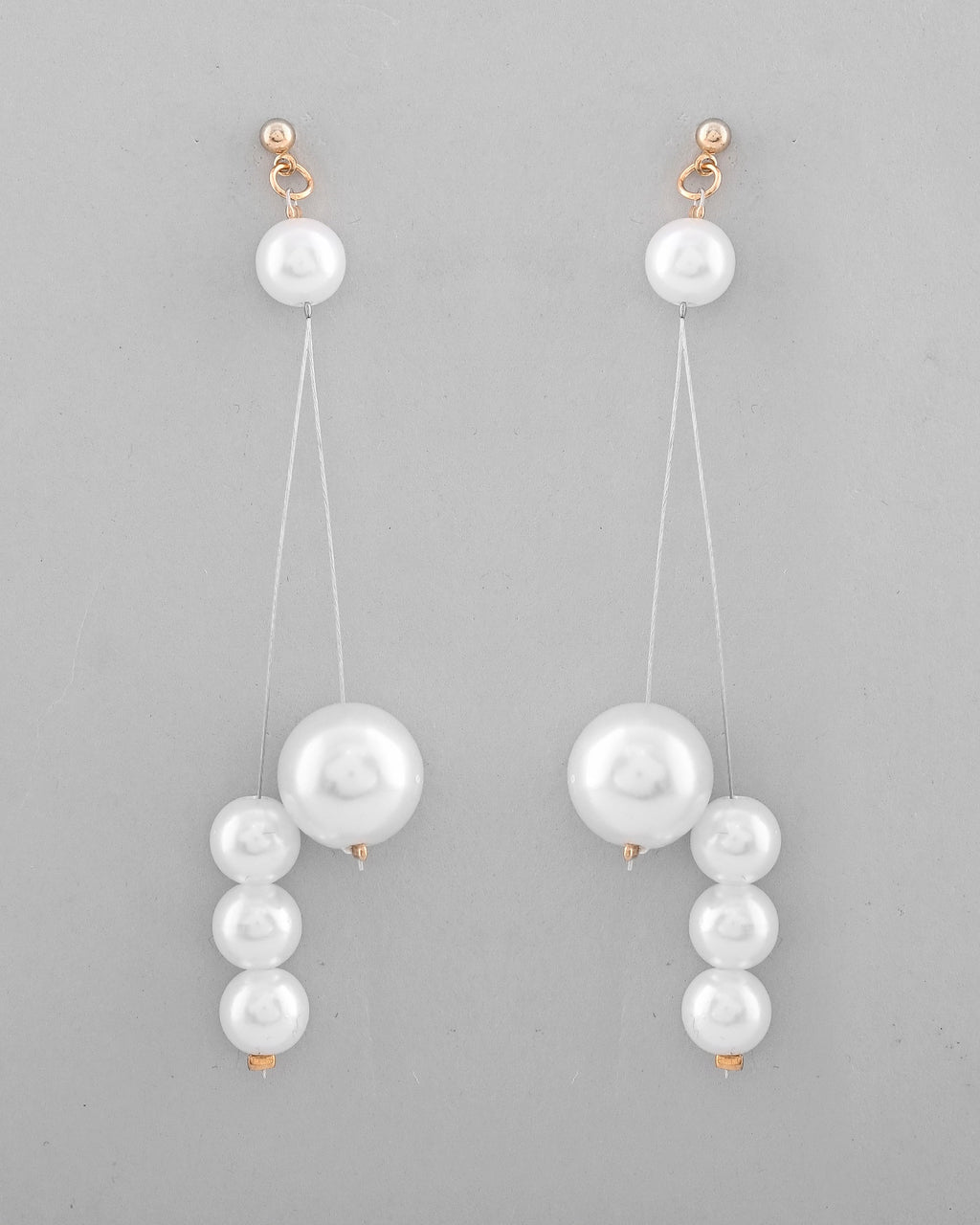 VOJ Pearl Studded Handcrafted Classic Drop Earrings - Distacart