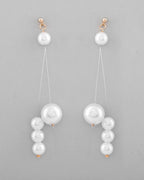 VOJ Pearl Studded Handcrafted Classic Drop Earrings - Distacart