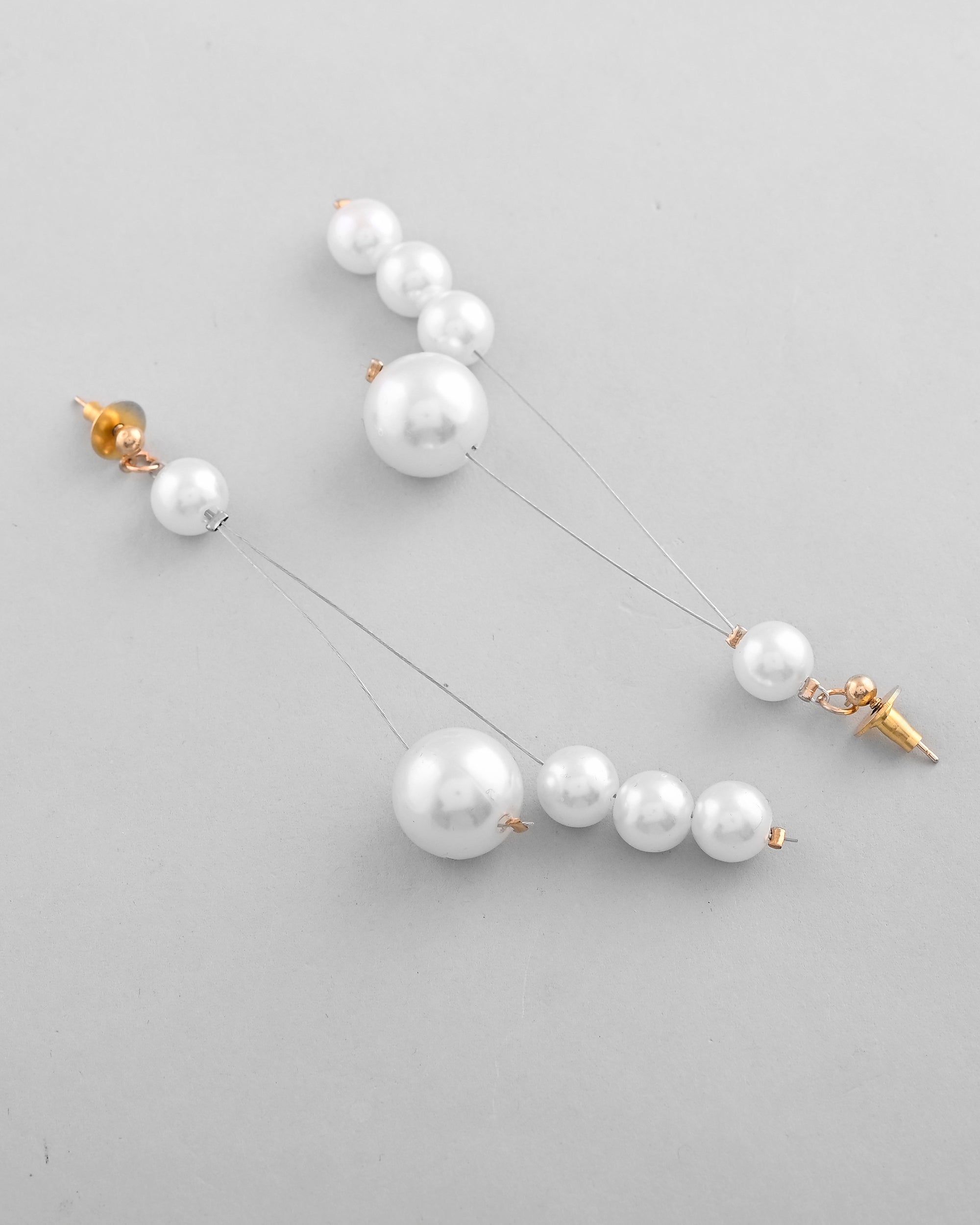 VOJ Pearl Studded Handcrafted Classic Drop Earrings - Distacart