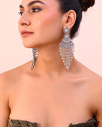 VOJ Silver-Plated Ghungroo Oxidized Drop Long Earrings - Distacart