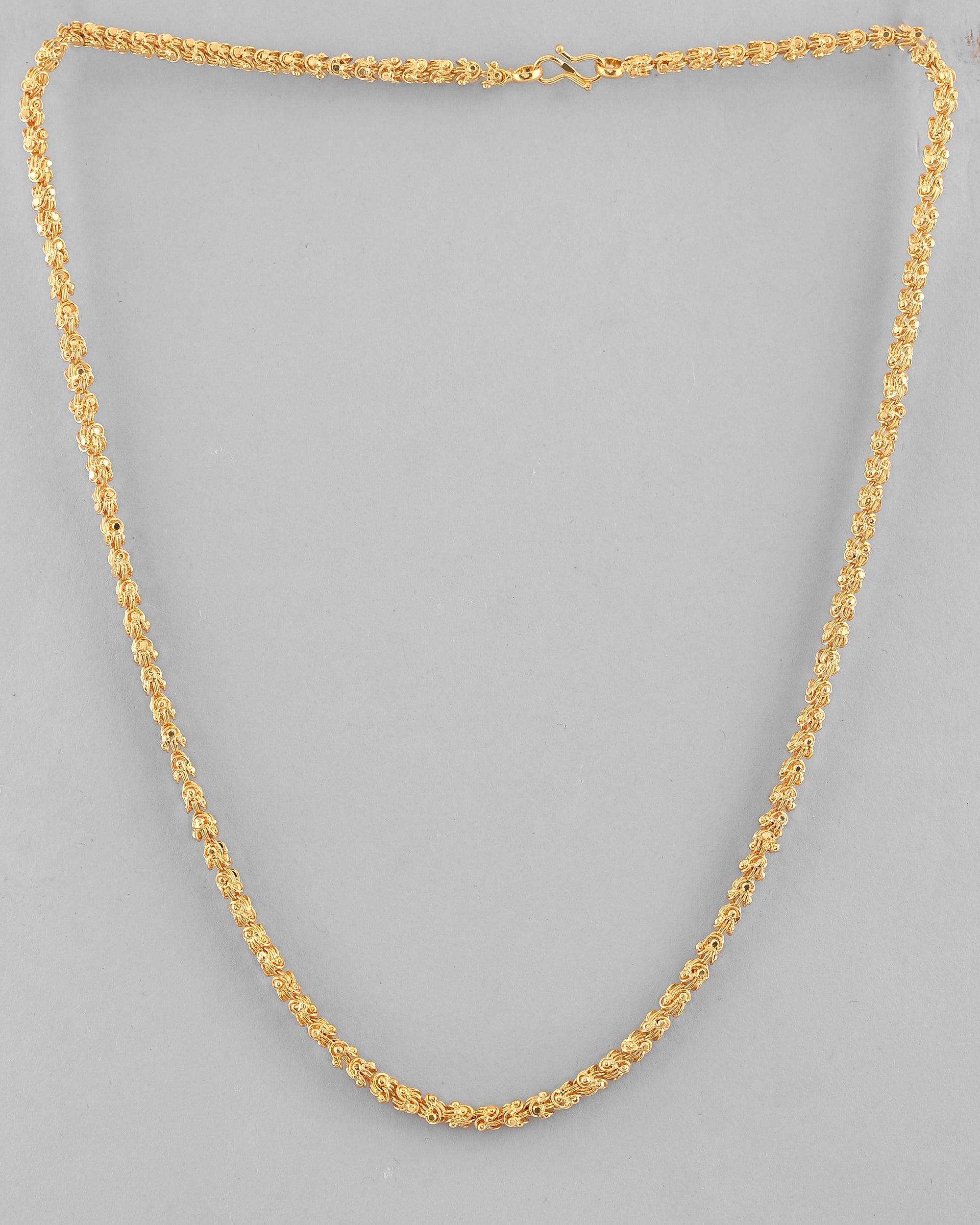 VOJ Gold-Polished EvilEye Men Designer Chain