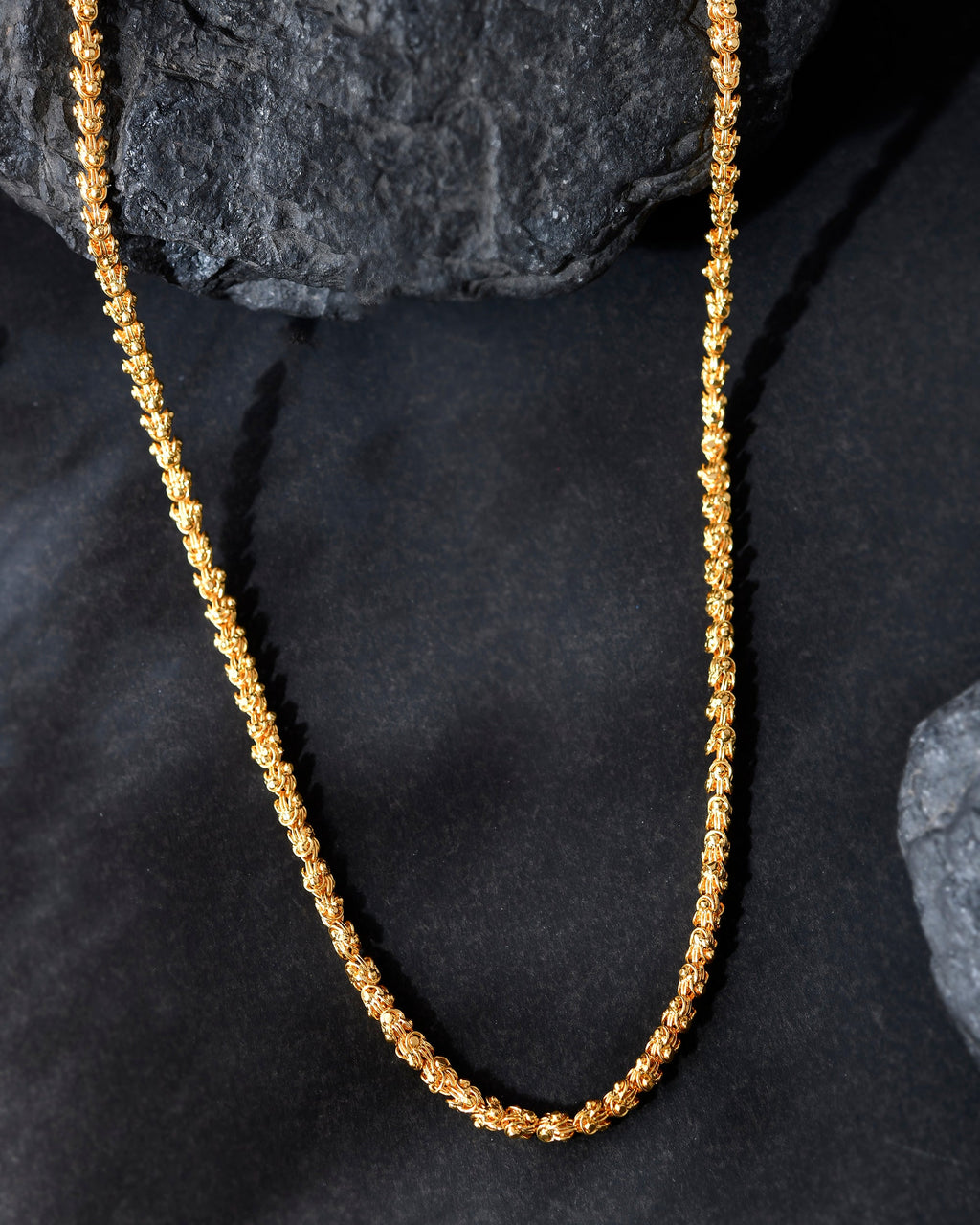 VOJ Gold-Polished EvilEye Men Designer Chain