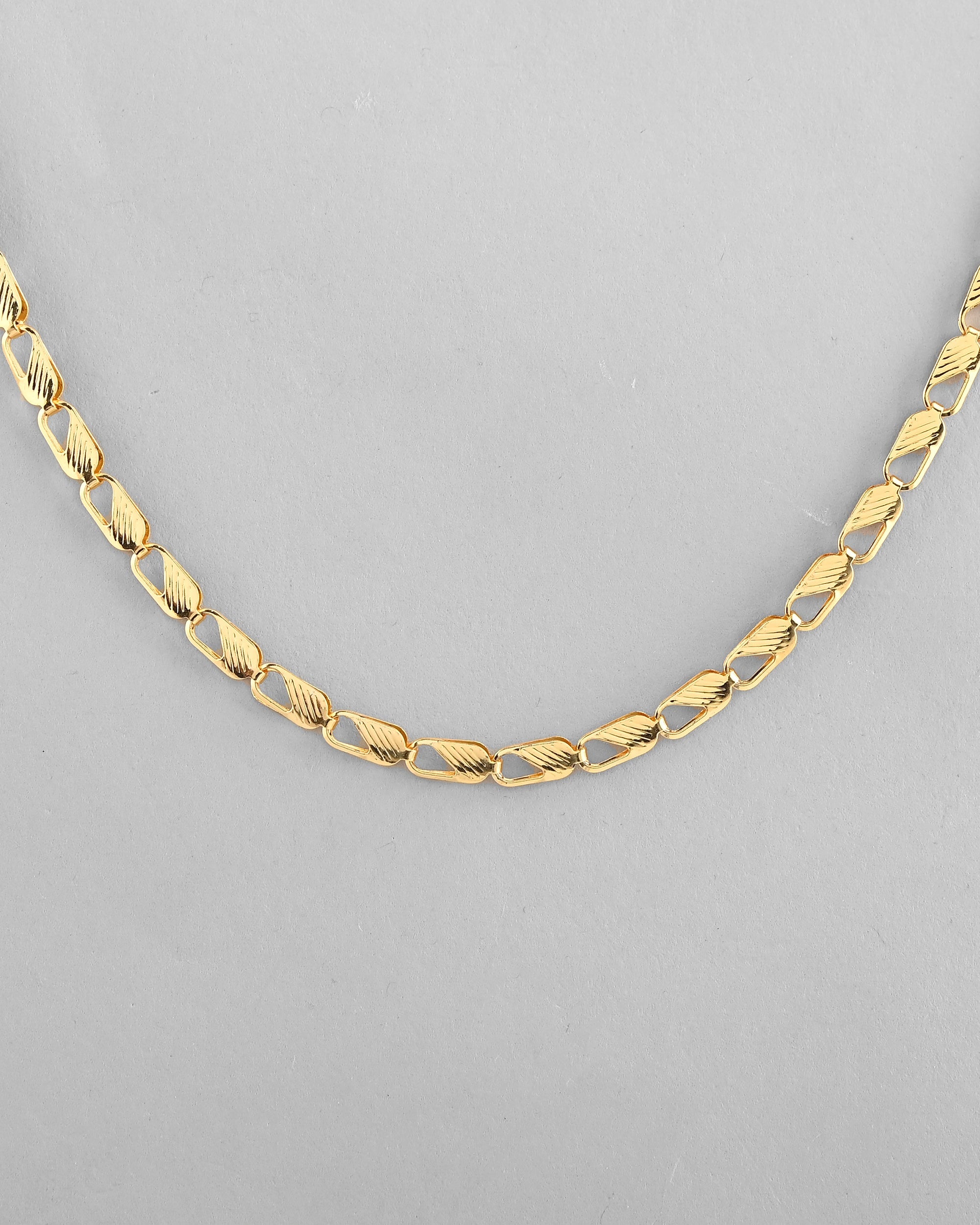 VOJ Gold-Polished Men Designer Chain
