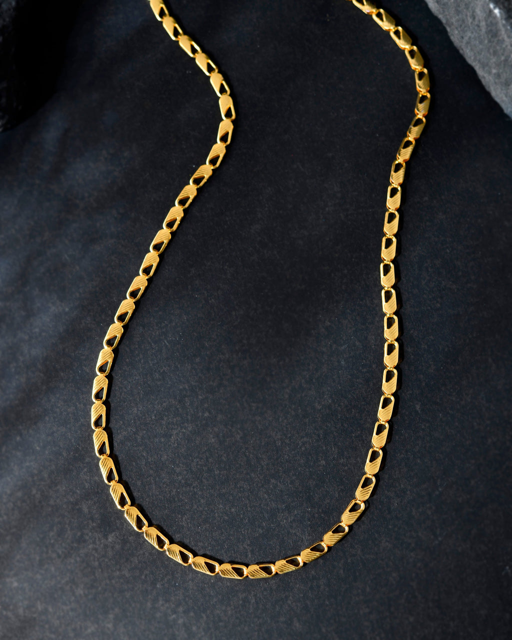 VOJ Gold-Polished Men Designer Chain