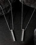 VOJ Silver Plated Couple King & Queen Chain Set