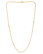 VOJ Gold-Polished Pipe Chain For Women