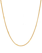 VOJ Gold-Polished Pipe Chain For Women