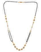 VOJ Gold-Polished Ad Stone Studded Multi Layer Mangalsutra - Distacart