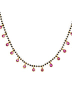 VOJ Gold-Polished Ad Studded Drop Shaped Mangalsutra - Distacart