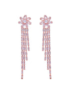 VOJ Gold-Polished Contemporary Drop Earrings - Distacart