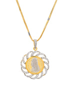 VOJ Dual Toned Ad-Studded Coin Chain Set