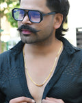 VOJ Gold-Polished Designer Box Men Chain