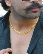 VOJ Gold-Polished Designer Men Chain