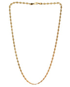 VOJ Gold-Polished Designer Oval Women Chain