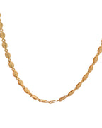 VOJ Gold-Polished Designer Oval Women Chain
