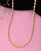 VOJ Gold-Polished Designer Oval Women Chain