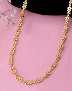 VOJ Gold-Polished Designer Square Women Chain