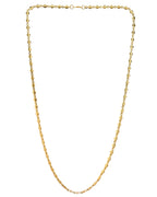 VOJ Gold-Polished Designer Oval Women Chain