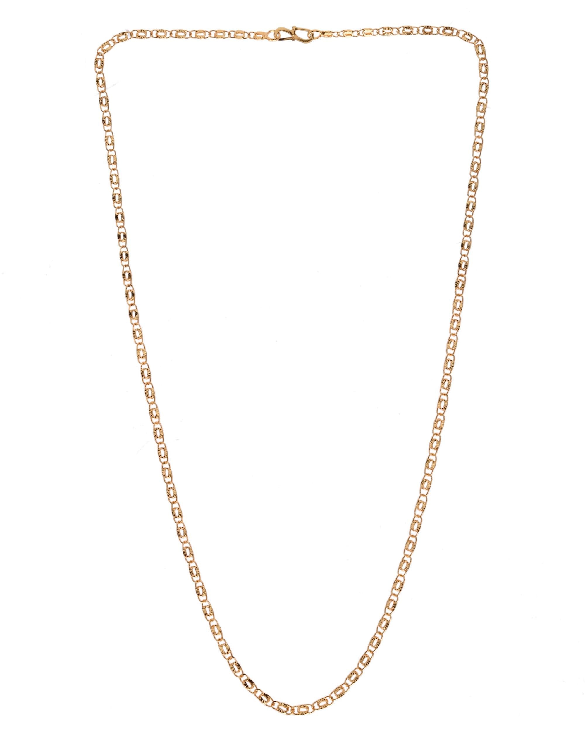 VOJ Gold-Polished Designer Women Chain