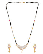 VOJ Gold-Polished AD Stone Studded MangalSutra Set - Distacart
