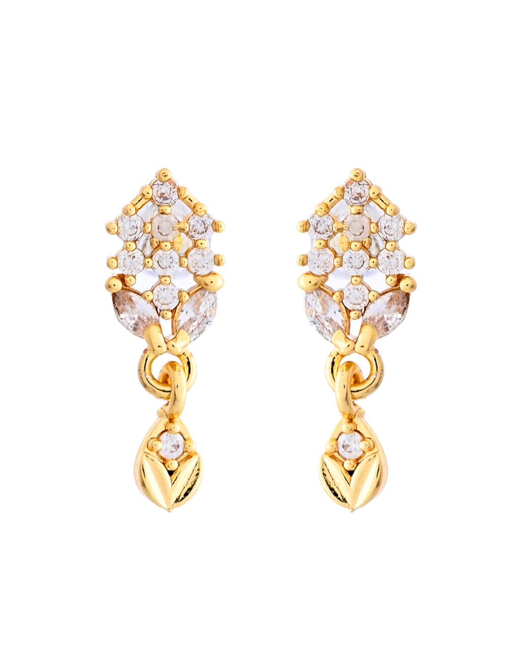 VOJ Gold-Polished AD Stone Studded MangalSutra Set - Distacart