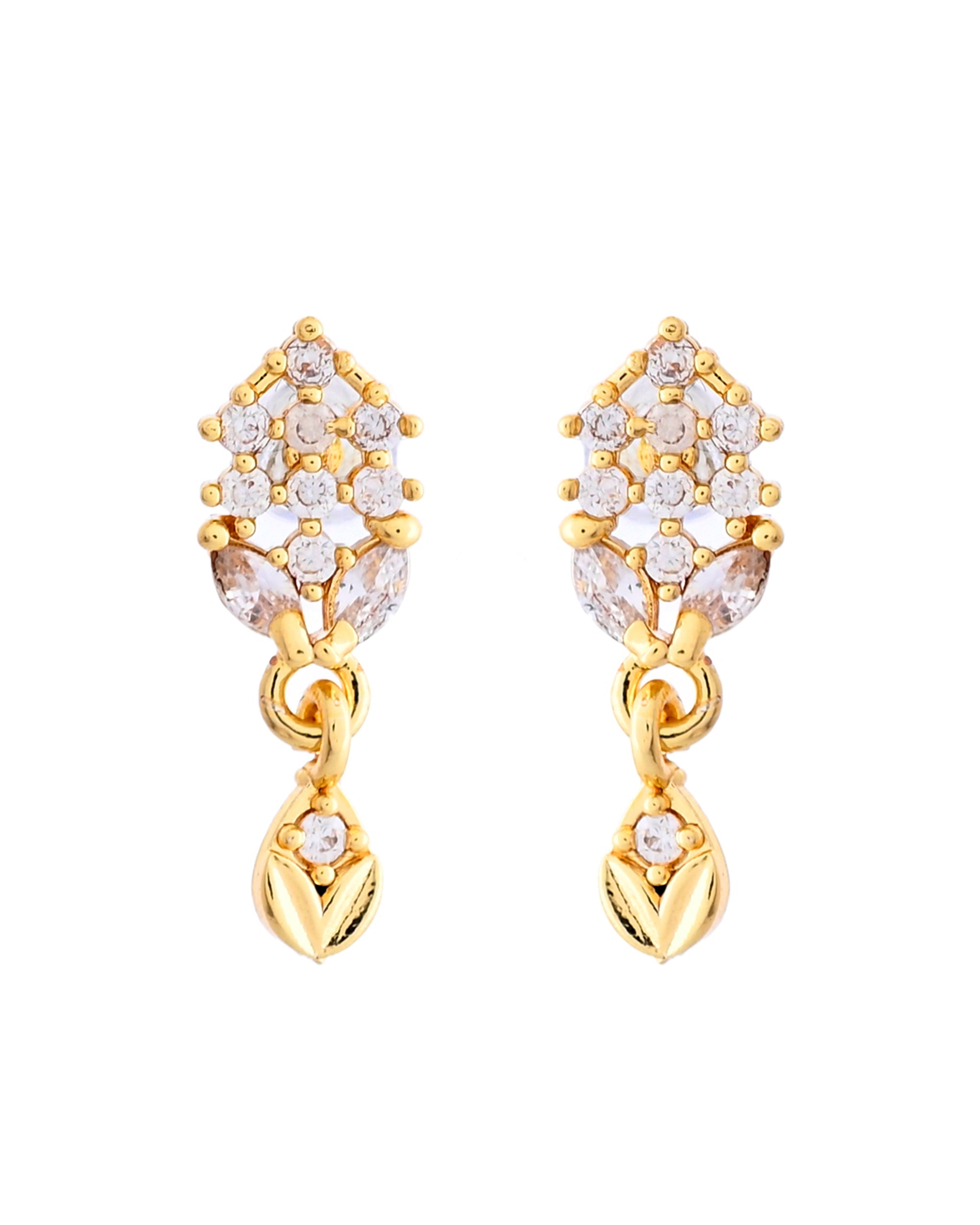 VOJ Gold-Polished AD Stone Studded MangalSutra Set - Distacart