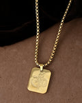 VOJ Gold Toned Men Chain With OM Pandent
