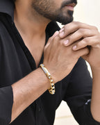 VOJ Dual Toned Men's Desgner Bracelet - Distacart
