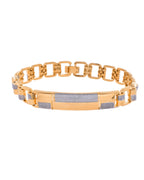 VOJ Dual Toned Men's Desgner Bracelet - Distacart