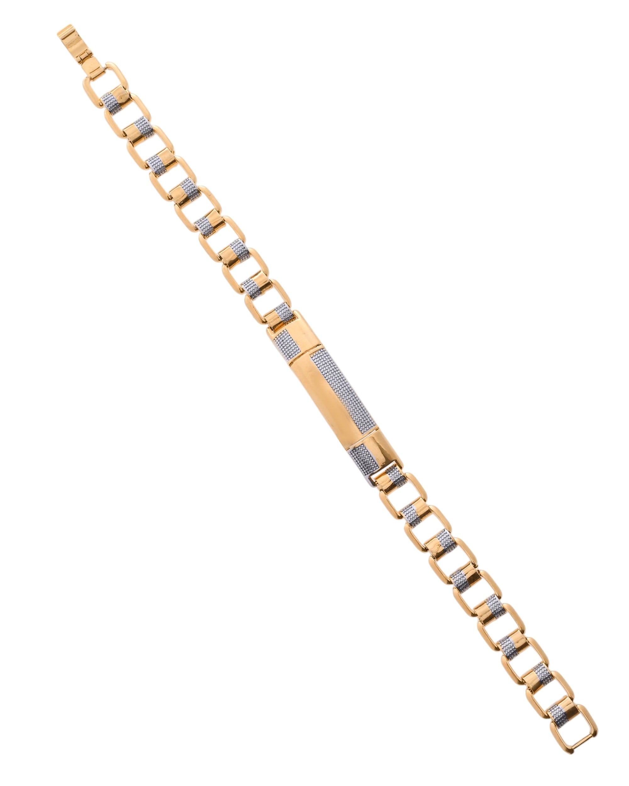VOJ Dual Toned Men's Desgner Bracelet - Distacart