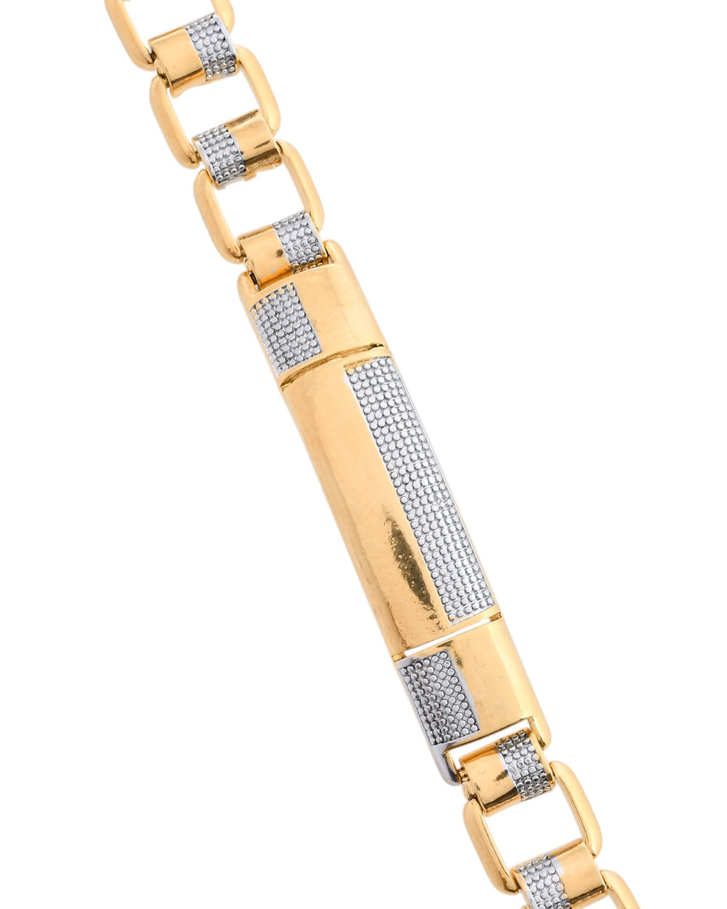 VOJ Dual Toned Men's Desgner Bracelet - Distacart
