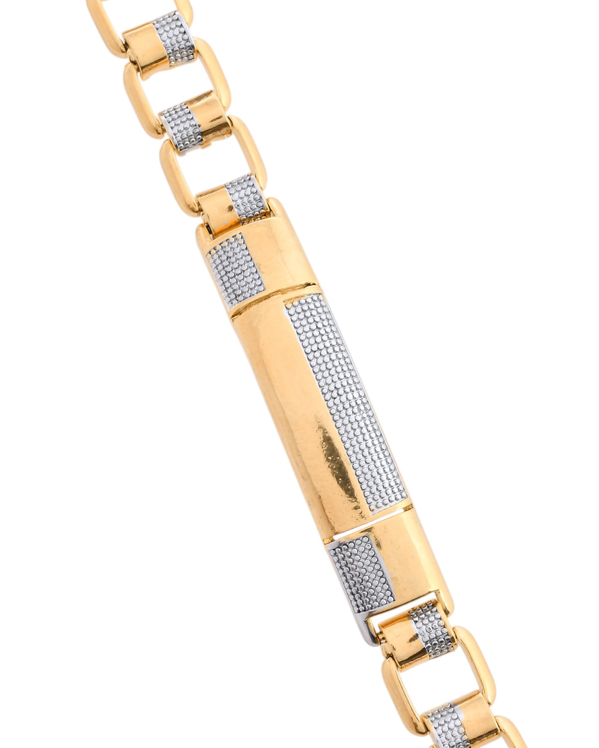 VOJ Dual Toned Men's Desgner Bracelet - Distacart