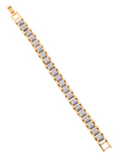 VOJ Men's Dual Toned Designer Bracelet - Distacart
